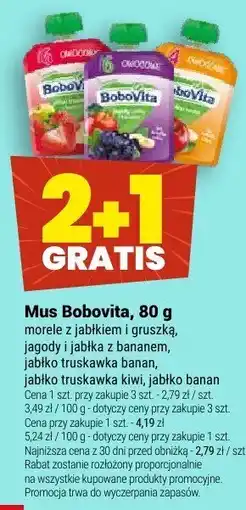 Twój Market Mus owocowy Bobovita oferta