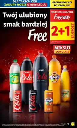 Lidl Napój gazowany orange Freeway oferta