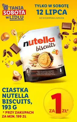 Lidl Ciastka z kremem Nutella Biscuits oferta