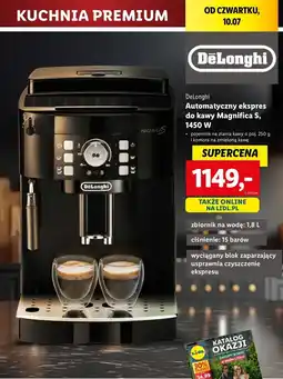 Lidl Ekspres automatyczny do kawy 1450w De'longhi oferta
