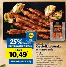 Lidl Kręciołki z boczku w marynacie Grill And Fun oferta