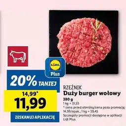 Lidl Big burger Rzeźnik Codzienna Dostawa oferta