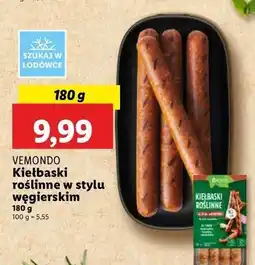 Lidl Kiełbaski roślinne węgierskie Vemondo oferta