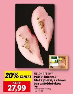 Lidl Filet z piersi kurczaka Kurczak Z Zielonych Ferm oferta