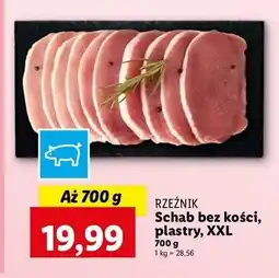 Lidl Schab bez kości - plastry Rzeźnik Codzienna Dostawa oferta