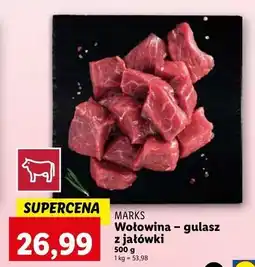 Lidl Mięso wołowe na gulasz z jałówki Mark's oferta