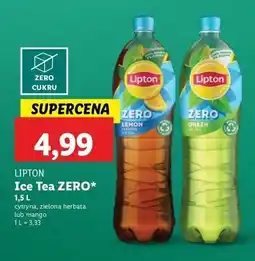 Lidl Herbata mrożona mango Lipton Ice Tea oferta