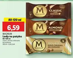 Lidl Lód gold caramel billionaire Algida Magnum Double oferta
