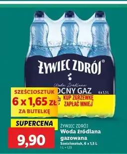 Lidl Woda mocny gaz Żywiec Zdrój oferta
