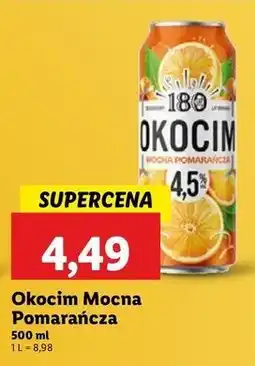 Lidl Piwo Okocim Mocna Pomarańcza oferta
