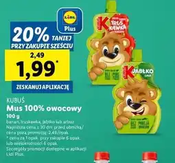 Lidl Mus jabłko-arbuz-aronia Kubuś oferta
