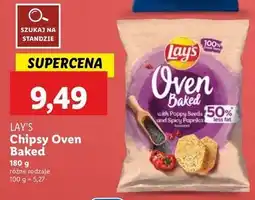 Lidl Chipsy z makiem i ostrą papryką Lay's Oven Baked (Prosto Z Pieca) oferta