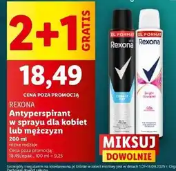 Lidl Antyperspirant Rexona Sexy Bouquet oferta