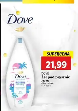 Lidl Żel pod prysznic summer Dove oferta
