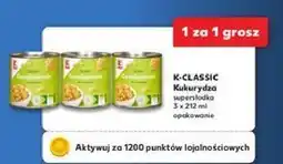Kaufland Kukurydza słodka K-Classic oferta