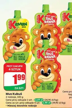 Dino Mus jabłko-banan-truskawka-marchew Kubuś oferta