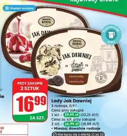 Dino Lody śmietankowe z wiśniami i sosem wiśniowym Bracia Koral Jak Dawniej oferta