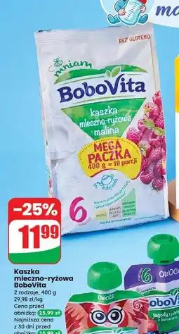 Dino Kaszka mleczno ryżowa z malinami Bobovita oferta