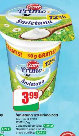 Dino Śmietana 12% Zott Primo oferta