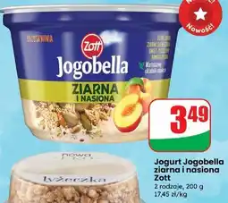 Dino Jogurt ziarna i nasiona brzoskwiniowy Zott Jogobella oferta