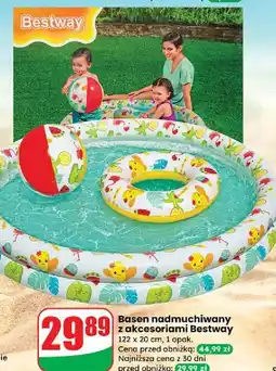 Dino Basen z akcesoriami 122 x 20 cm Bestway oferta