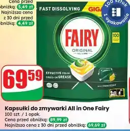 Dino Tabletki do zmywarki lemon Fairy All In 1 oferta