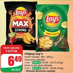 Dino Chipsy chili & lime Lay's Max Strong oferta