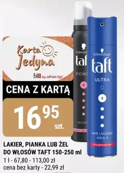 bi1 LAKIER, PIANKA LUB ŻEL DO WŁOSÓW TAFT oferta