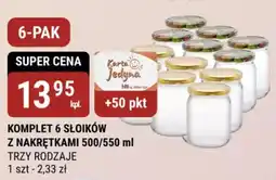 bi1 KOMPLET 6 SŁOIKÓW Z NAKRĘTKAMI oferta