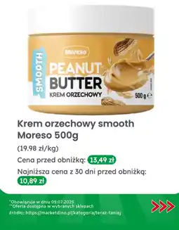 Dino Krem orzechowy smooth Peanut Butter Moreso oferta