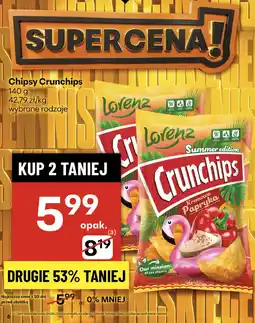 Delikatesy Centrum Chipsy Crunchips Summer Edition kremowa papryka Lorenz oferta