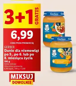Lidl Danie dla niemowląt Gerber oferta