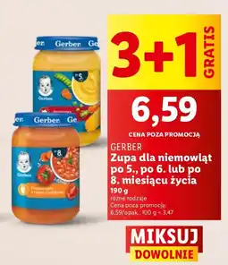 Lidl Zupa dla niemowląt Gerber oferta