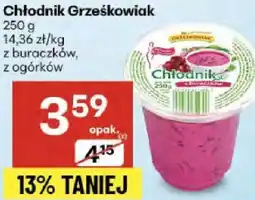 Delikatesy Centrum Chłodnik Grzeskowiaki z buraków/z ogórków oferta