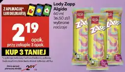 Delikatesy Centrum Lody Zapp Algida oferta