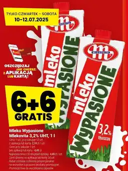 Twój Market Mleko wypasione UHT 3.2% 6+6 GRATIS oferta