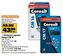 OBI Zaprawa elastyczna Ceresit oferta