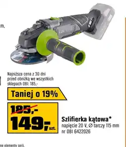OBI Szlifierka kątowa oferta