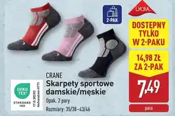 ALDI Skarpety sportowe Crane oferta
