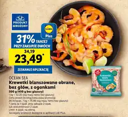 Lidl Blanszowane krewetki Ocean Sea oferta
