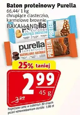 Prim Market Baton Purella proteinowy o smaku chrupkiego ciasteczka Bakalland oferta