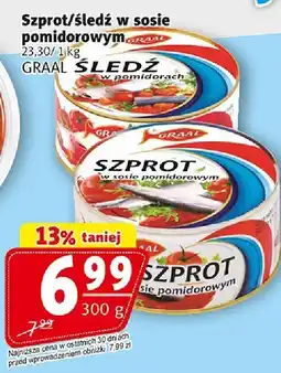 Prim Market Szprot w sosie pomidorowym GRAAL oferta