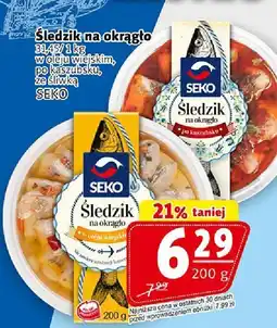 Prim Market Śledź na okrągło w oleju wiejskim po kaszubsku ze śliwką SEKO oferta