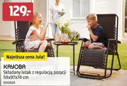 Jula Składany leżak z regulacją pozycji 59x97x74 cm oferta