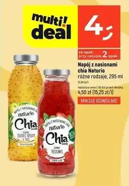 Dealz Napój zielona herbata i yuzu Naturio Chia oferta