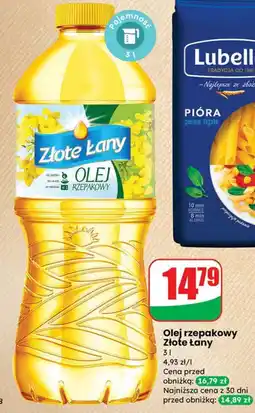Dino Olej rzepakowy 3 l Złote Łany oferta