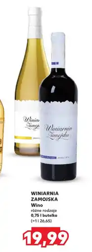 Kaufland Wino Winiarnia Zamojska oferta