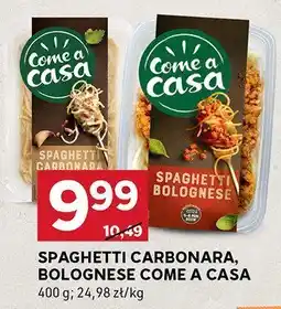 Stokrotka Makaron spaghetti carbonara/bolognese Come a Casa oferta