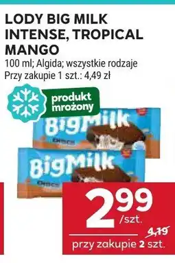 Stokrotka Lody Big Milk Intense, Tropical Mango Algida oferta