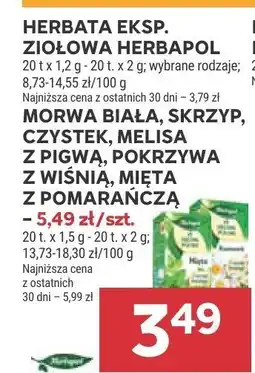 Stokrotka Herbata ekspresowa ziołowa Herbapoł oferta